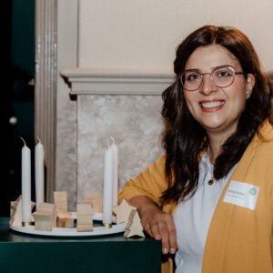 Kerstin Kuntze mit Reifenring